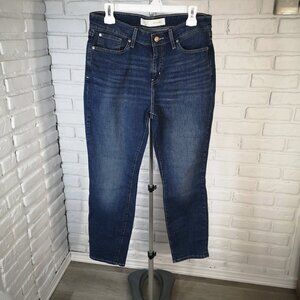 Signature Levi Strauss Gold Ladies Size 14 (32W) Mid Rise Boyfriend Blue Jeans